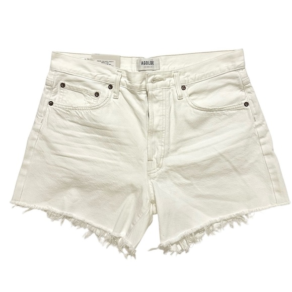 NWT💕 Agolde Parker Long Short Loose fit in Panna Cotta SZ 28 - Picture 3 of 6